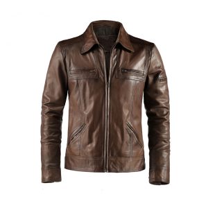 Men’s Leather Fashion Jacket CI – 9655