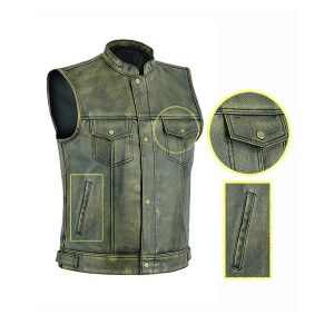 Premium Leather Vest CI – 6732